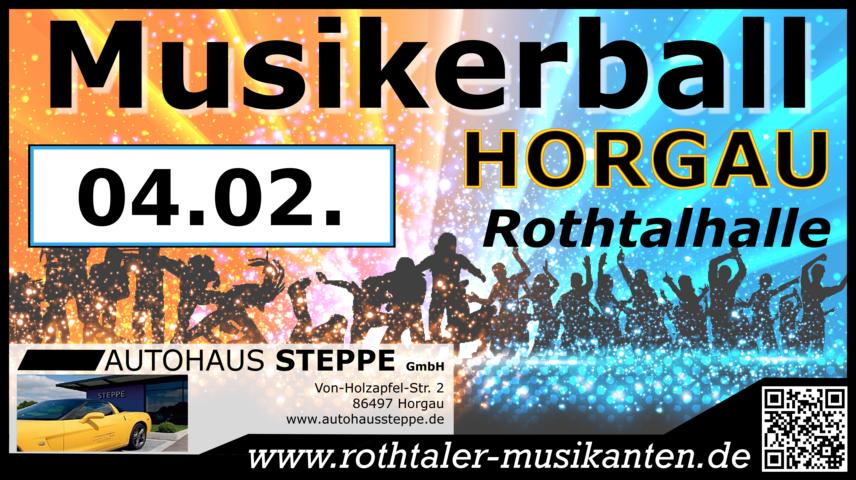 24. Musikerball Horgau am 04.02.2023 in der Rothtalhalle